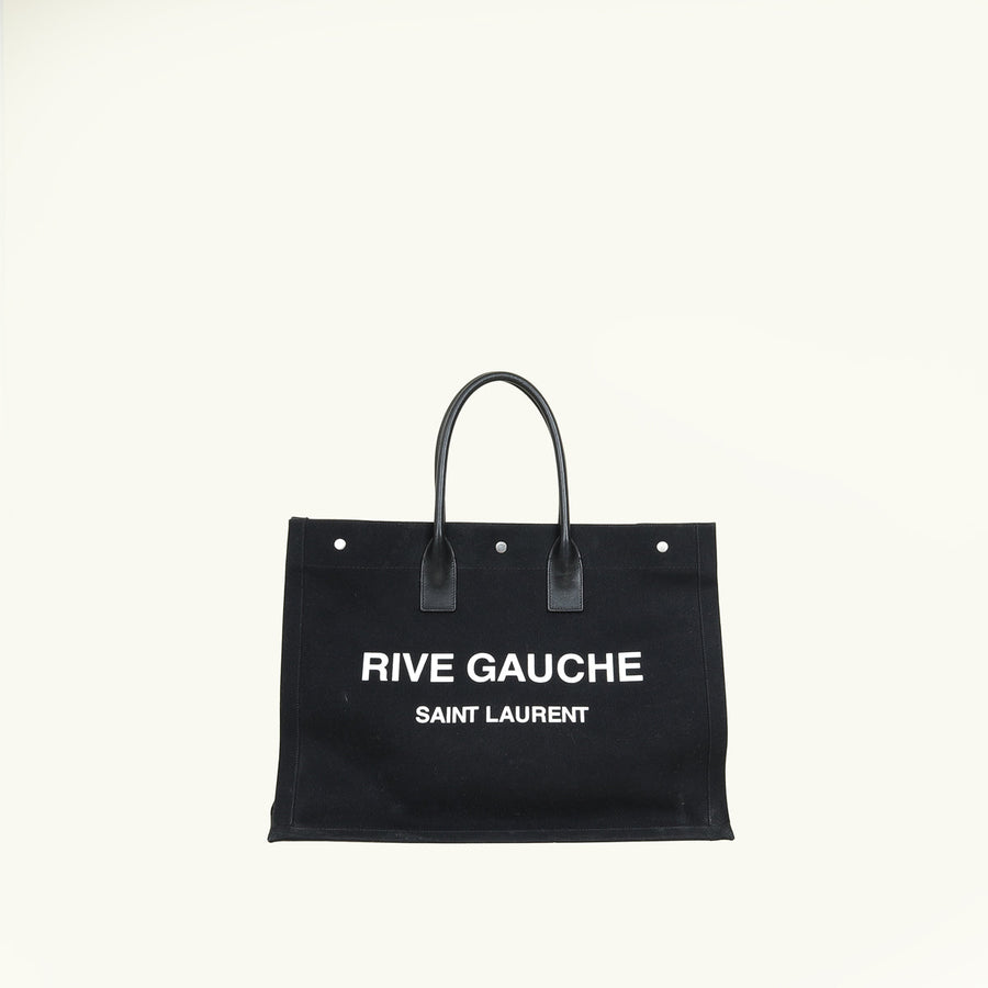 YSL Black Rive Gauche Tote Bag