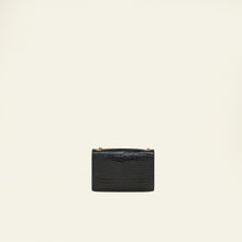 YSL Black Kate Tassel Croco Embossed Small Bag