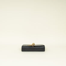YSL Black Kate Tassel Croco Embossed Small Bag