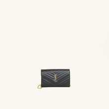 YSL Black Cassandre Classic Wallet On Chain