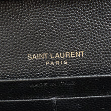 YSL Black Cassandre Classic Wallet On Chain