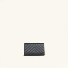 YSL Black Cassandre Classic Wallet On Chain