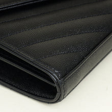 YSL Black Cassandre Classic Wallet On Chain