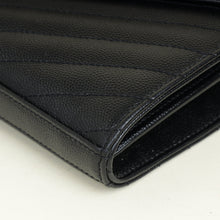YSL Black Cassandre Classic Wallet On Chain