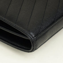 YSL Black Cassandre Classic Wallet On Chain
