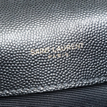 YSL Black Mix Quilt Envelope Chain Medium Shoulder Bag