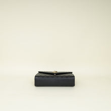 YSL Black Mix Quilt Envelope Chain Medium Shoulder Bag