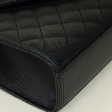 YSL Black Mix Quilt Envelope Chain Medium Shoulder Bag