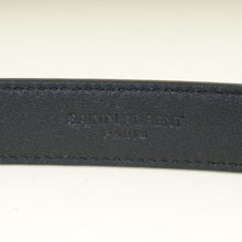 YSL Black Cassandre Buckle Belt
