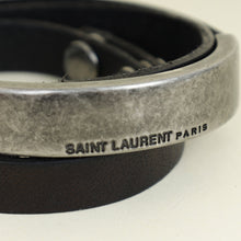 YSL Black Cuff Wrap Bracelet