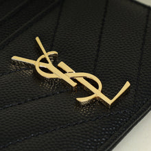 YSL Black Cassandre Matelasse Card Holder