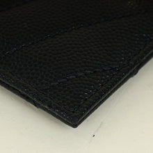 YSL Black Cassandre Matelasse Card Holder
