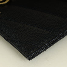 YSL Black Cassandre Matelasse Card Holder