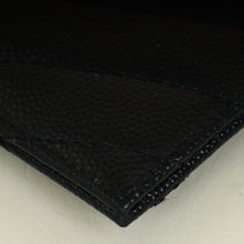 YSL Black Cassandre Matelasse Card Holder