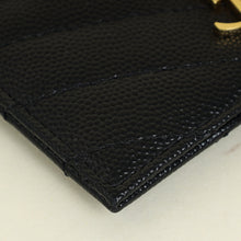 YSL Black Cassandre Matelasse Card Holder