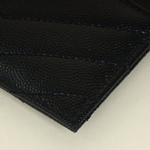 YSL Black Cassandre Matelasse Card Holder