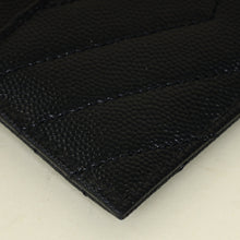 YSL Black Cassandre Matelasse Card Holder