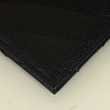 YSL Black Cassandre Matelasse Card Holder