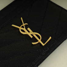 YSL Black Cassandre Matelasse Card Holder