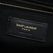 YSL Burgundy Monogram Envelope Large Satchel Bag