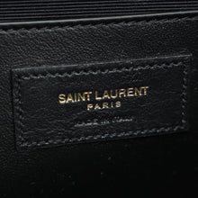 YSL Black Mix Quilted Envelope Medium Shoulder Bag