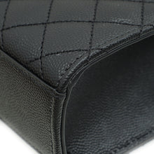 YSL Black Mix Quilted Envelope Medium Shoulder Bag