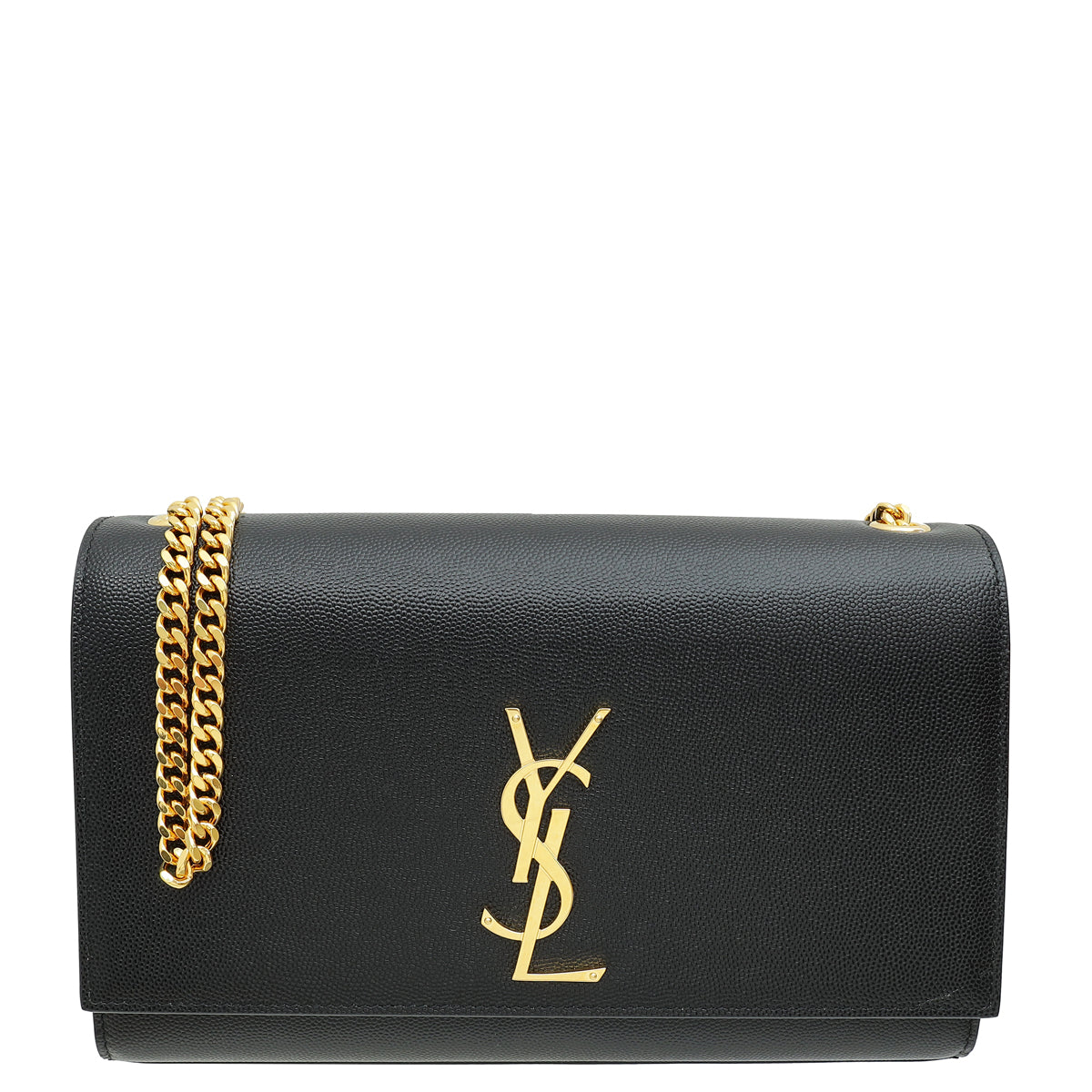 YSL Black Monogram Kate Medium Shoulder Bag