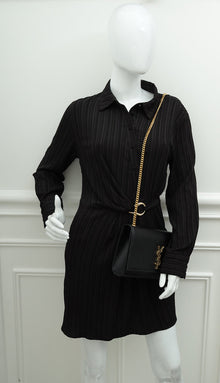 YSL Black Monogram Kate Medium Shoulder Bag