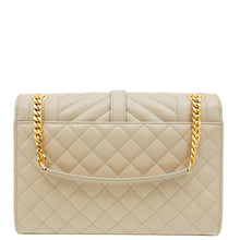 YSL Beige Mix Quilted Envelope Medium Shoulder Bag