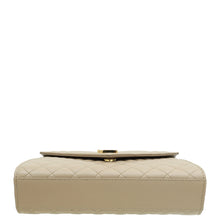 YSL Beige Mix Quilted Envelope Medium Shoulder Bag