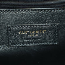 YSL Black Kate Tassel Croco Embossed Medium Bag
