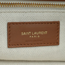 YSL Bicolor Logo Plaque Tote Bag