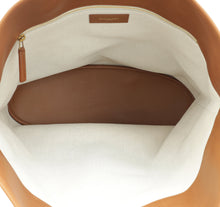 YSL Bicolor Logo Plaque Tote Bag