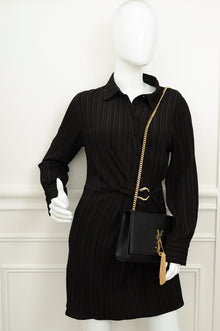 YSL Black Kate Tassel Medium Shoulder Bag