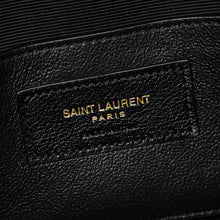 YSL Black Mix Quilted Envelope Small Shoulder Bag