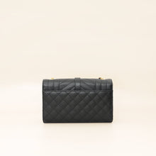 YSL Black Mix Quilted Envelope Small Shoulder Bag