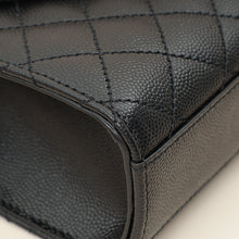 YSL Black Mix Quilted Envelope Small Shoulder Bag