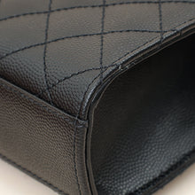 YSL Black Mix Quilted Envelope Small Shoulder Bag