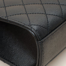 YSL Black Mix Quilted Envelope Small Shoulder Bag