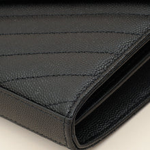 YSL Black Cassandre Envelope Wallet