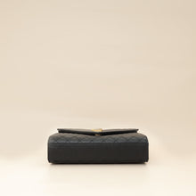 YSL Black Mix Quilted Envelope Medium Shoulder Bag