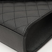 YSL Black Mix Quilted Envelope Medium Shoulder Bag