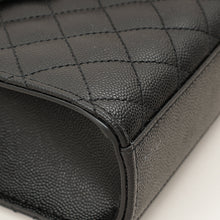 YSL Black Mix Quilted Envelope Medium Shoulder Bag