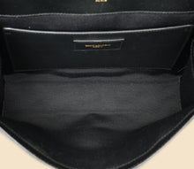 YSL Black Mix Quilted Envelope Medium Shoulder Bag