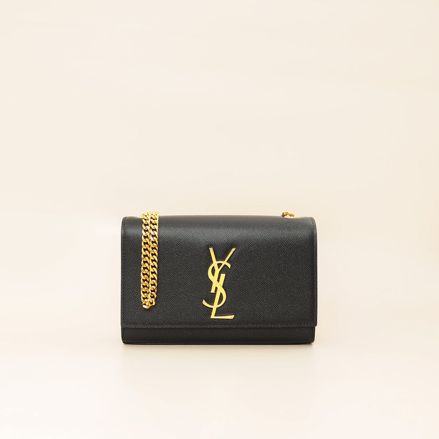 YSL Black Monogram Kate Small Shoulder Bag