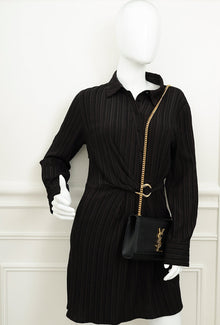 YSL Black Monogram Kate Small Shoulder Bag