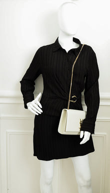 YSL Blanc Vintage Monogram Kate Medium Shoulder Bag