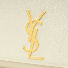 YSL Blanc Vintage Monogram Kate Medium Shoulder Bag