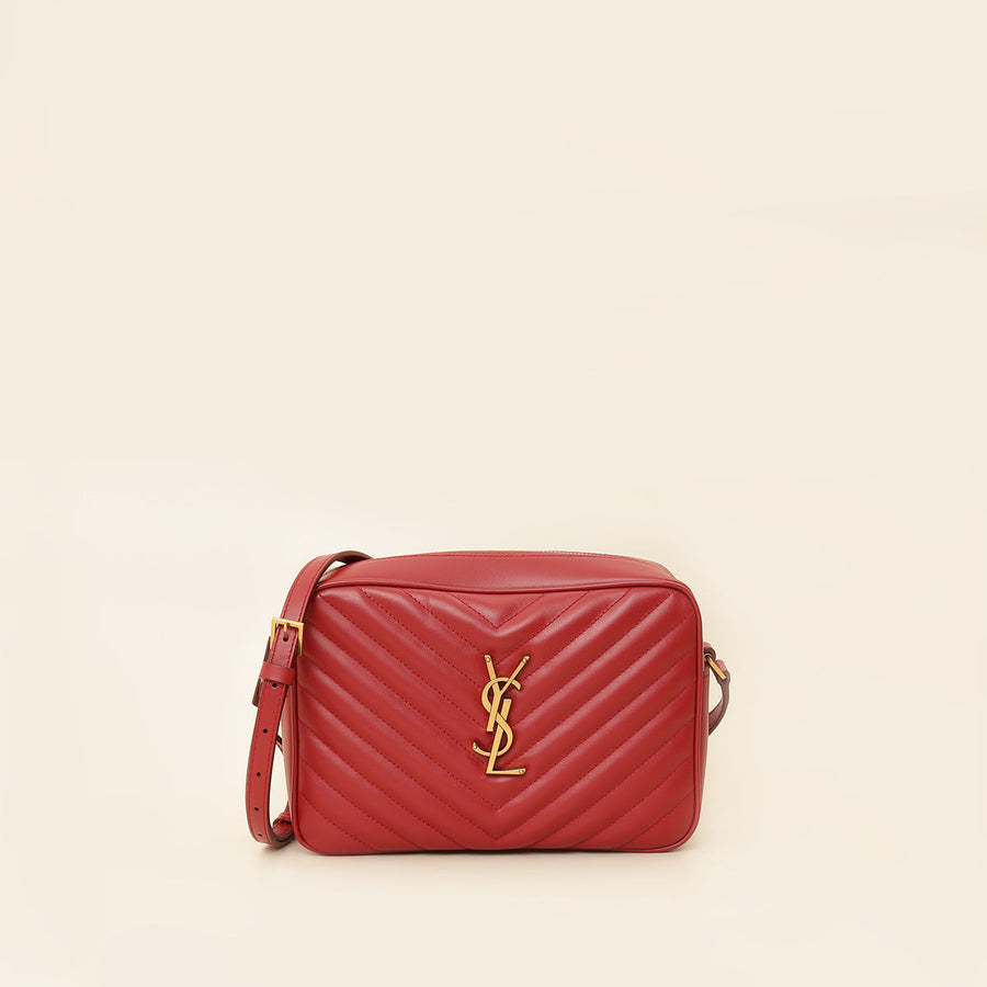 YSL Red Lou Camera Bag