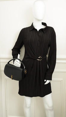 YSL Black Voltaire in Box Shoulder Bag